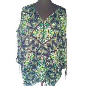 Lane Bryant Paisley Blouse (0304)